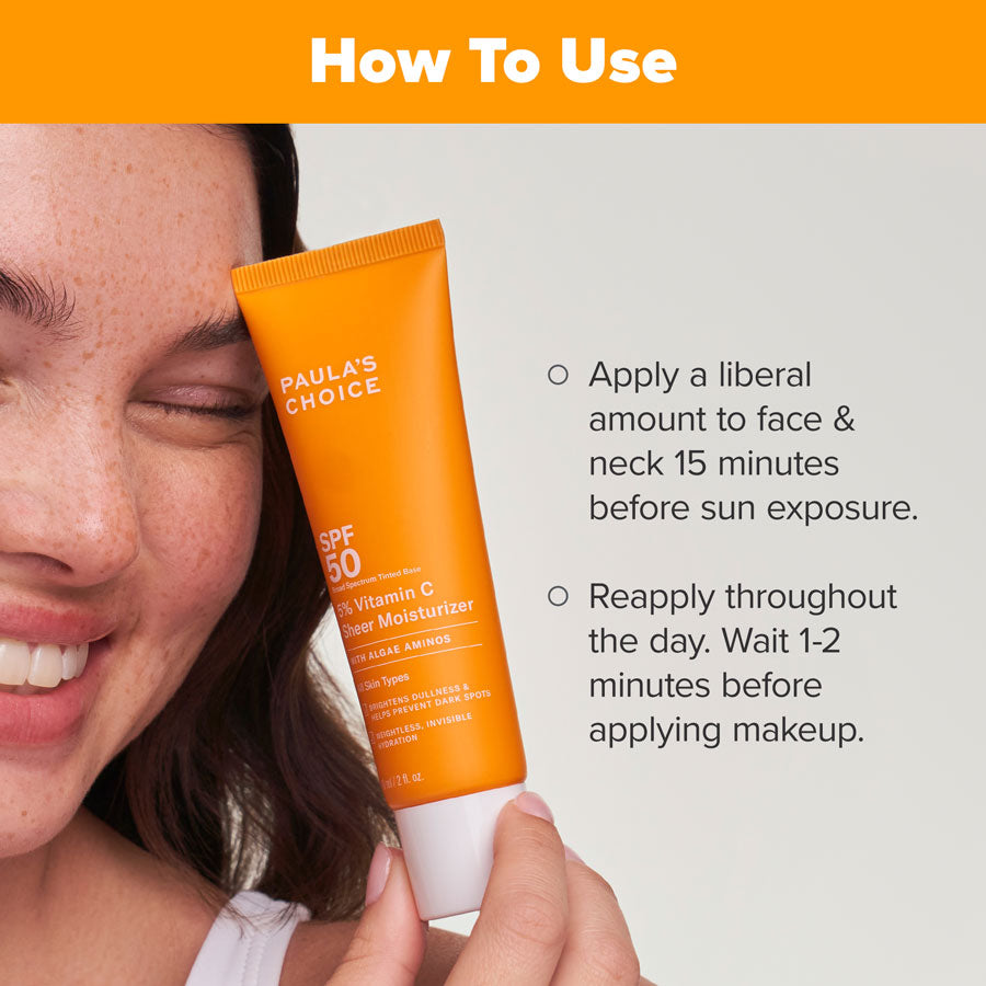 5% Vitamin C Sheer Moisturizer SPF 50
